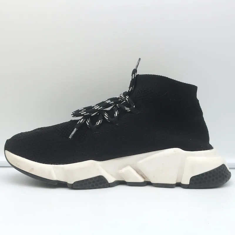 Balenciaga Speed Schnür-Socken-Sneaker Schwarz Strick Größe 39