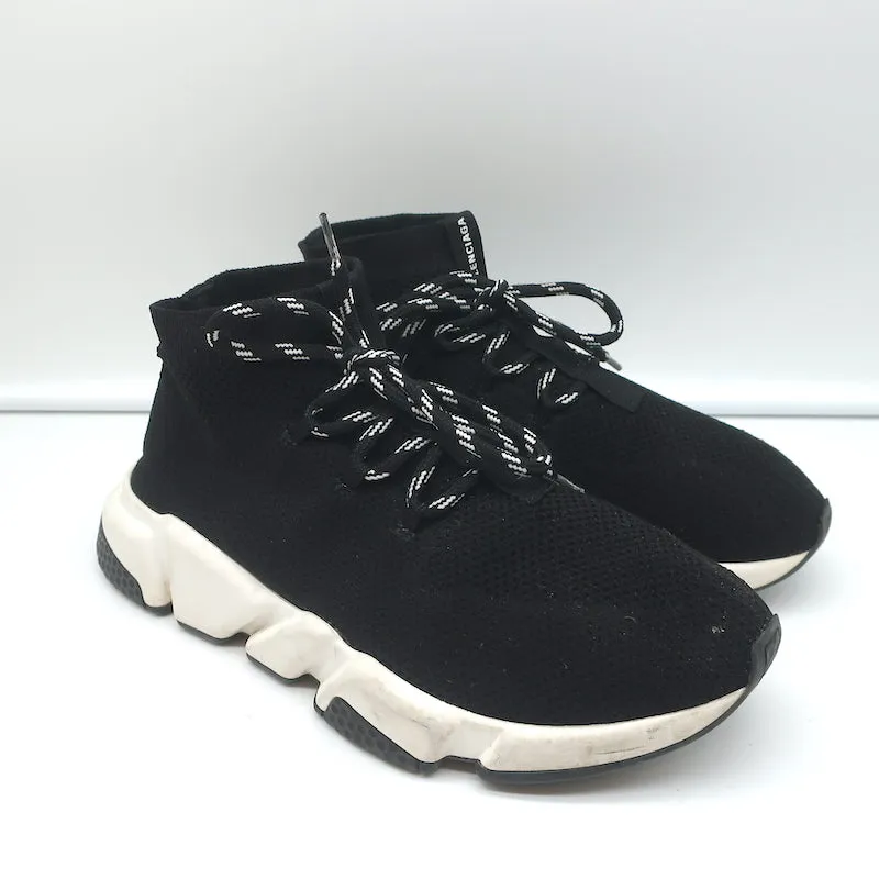 Balenciaga Speed Schnür-Socken-Sneaker Schwarz Strick Größe 39