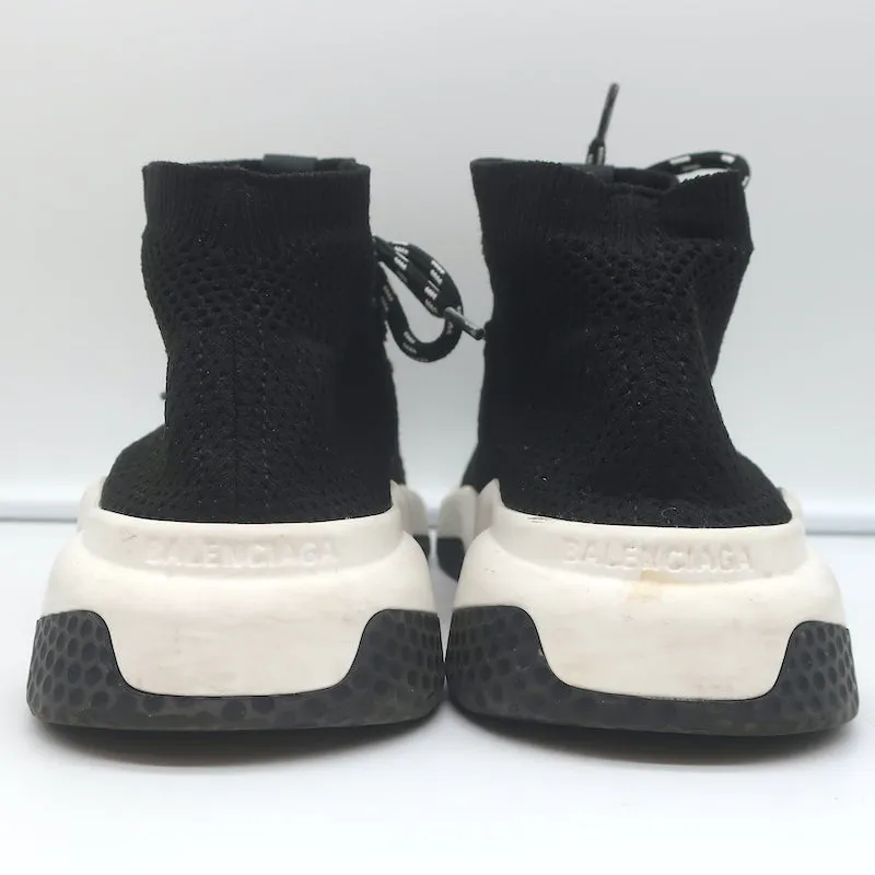 Balenciaga Speed Schnür-Socken-Sneaker Schwarz Strick Größe 39