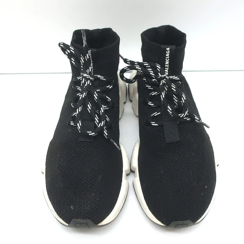 Balenciaga Speed Schnür-Socken-Sneaker Schwarz Strick Größe 39
