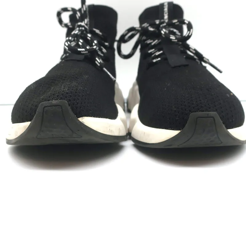 Balenciaga Speed Schnür-Socken-Sneaker Schwarz Strick Größe 39
