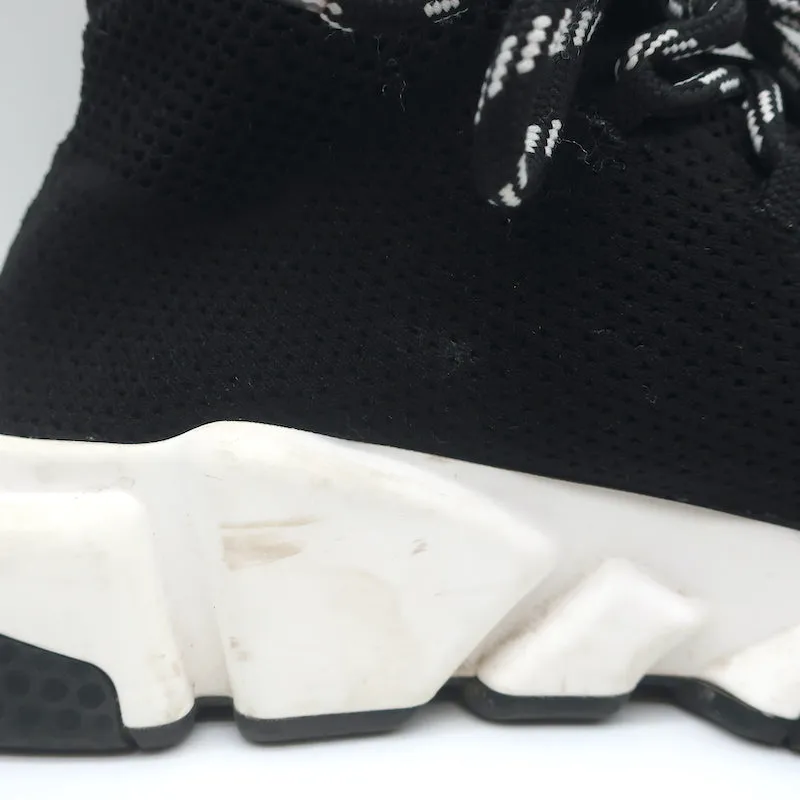 Balenciaga Speed Schnür-Socken-Sneaker Schwarz Strick Größe 39