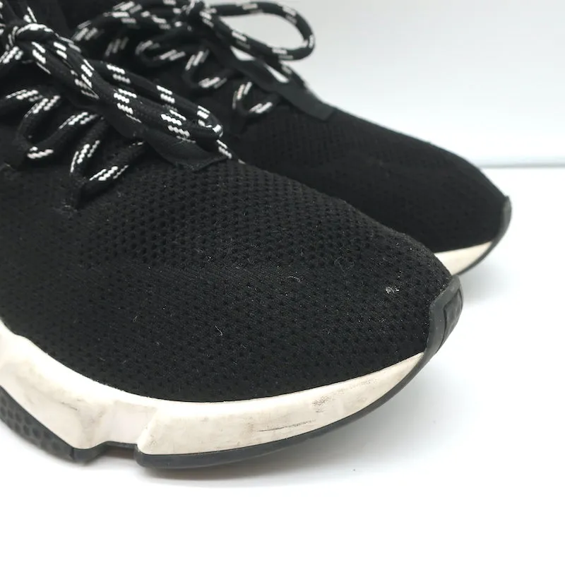 Balenciaga Speed Schnür-Socken-Sneaker Schwarz Strick Größe 39