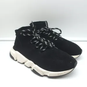 Balenciaga Speed Schnür-Socken-Sneaker Schwarz Strick Größe 39