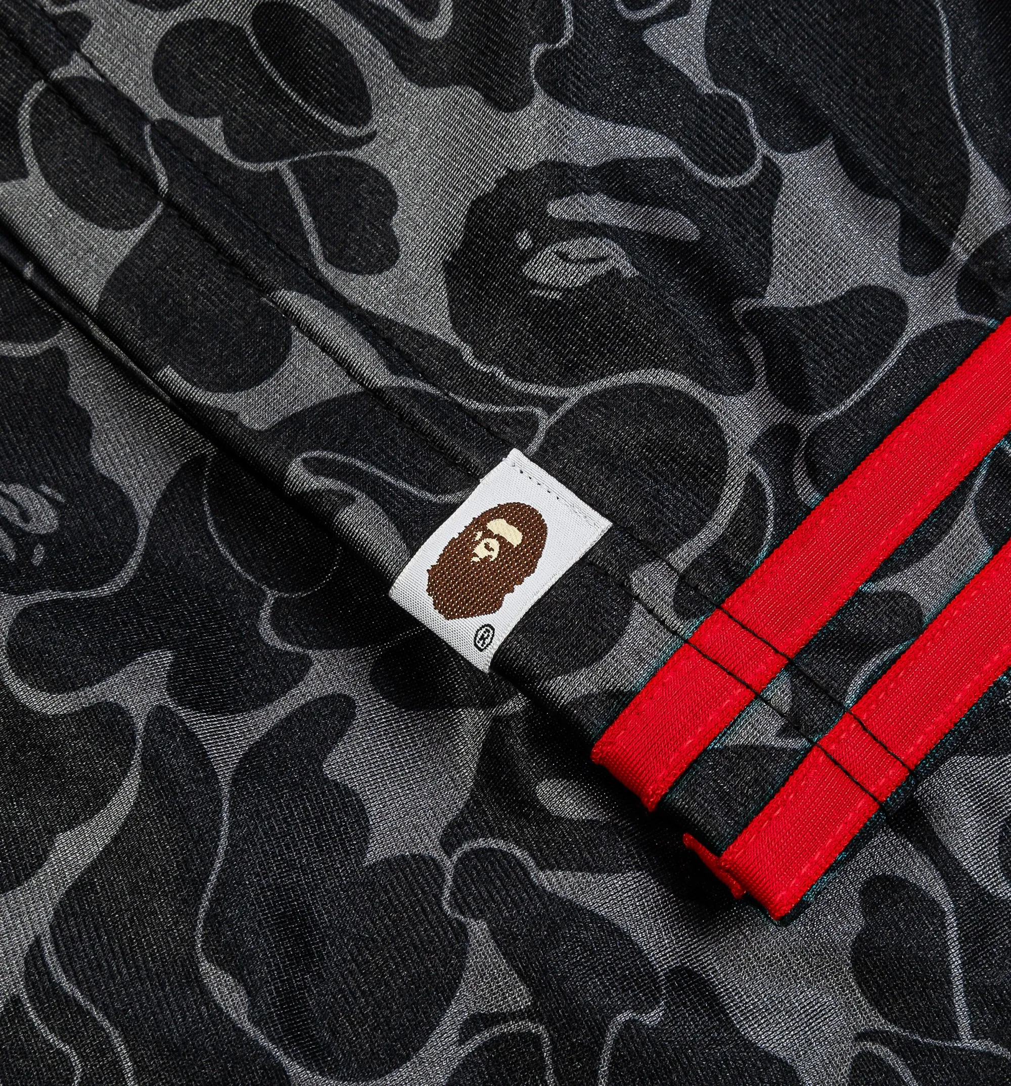 Bape x Adidas All Over Print Herren Sporthose - Schwarz