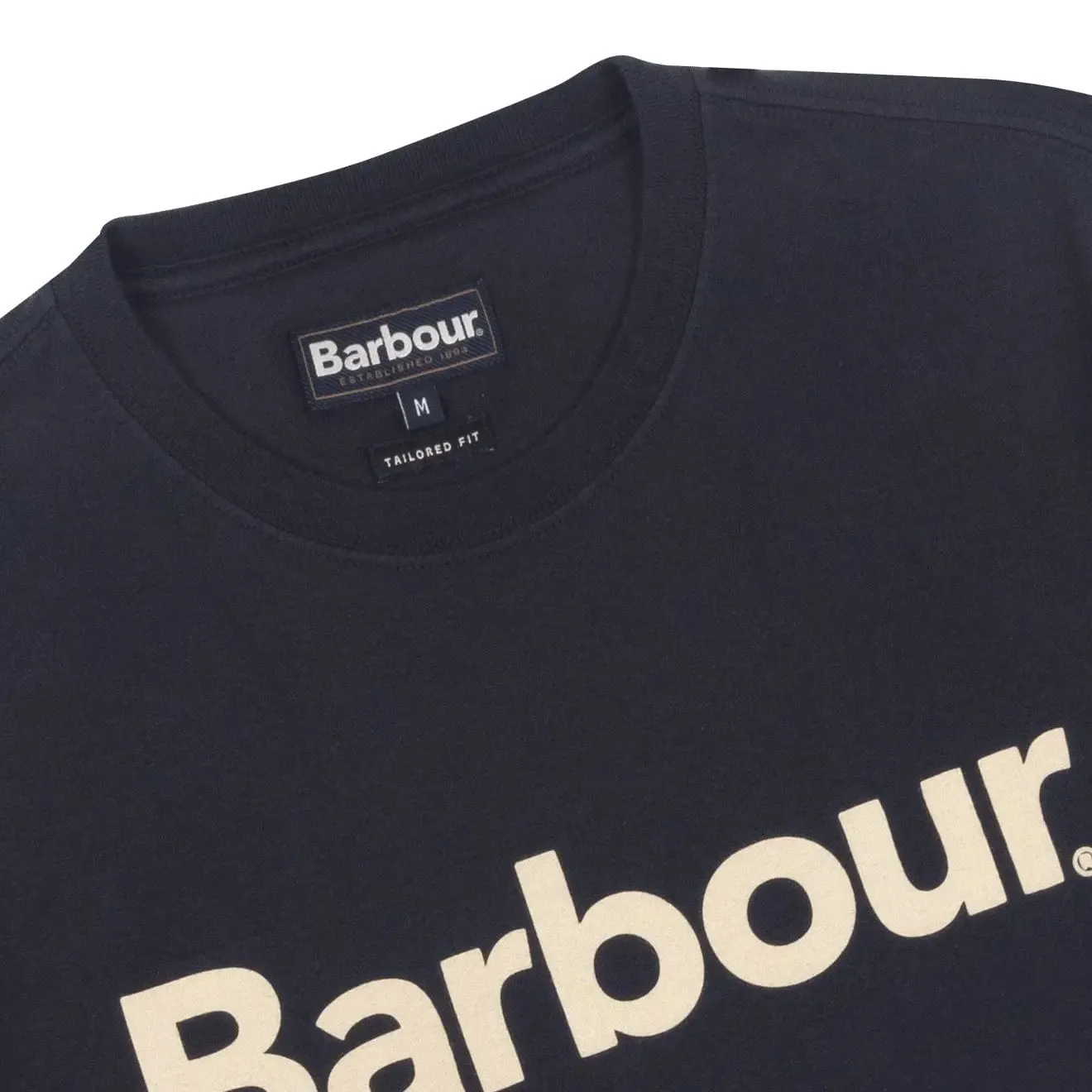 Barbour Logo T-Shirt Neu in Marineblau