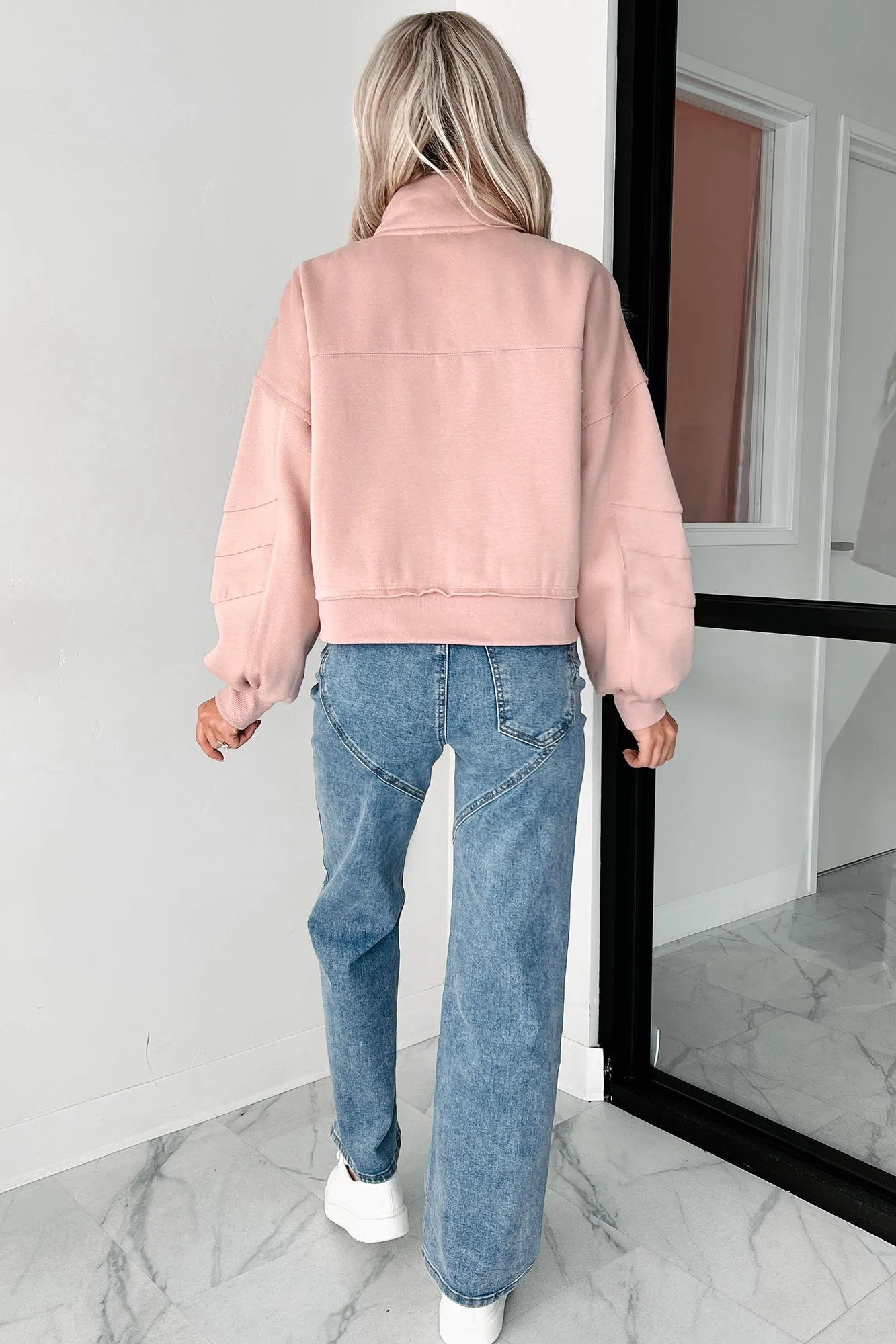 Produktiver Grommet-Detail-Pullover (Mauve)