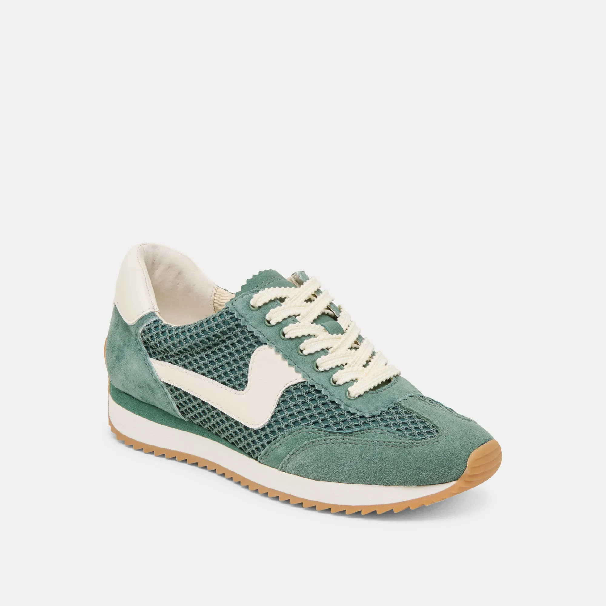 B.NTCD MESH SNEAKERS DK GRÜN GEWEBTES MESH