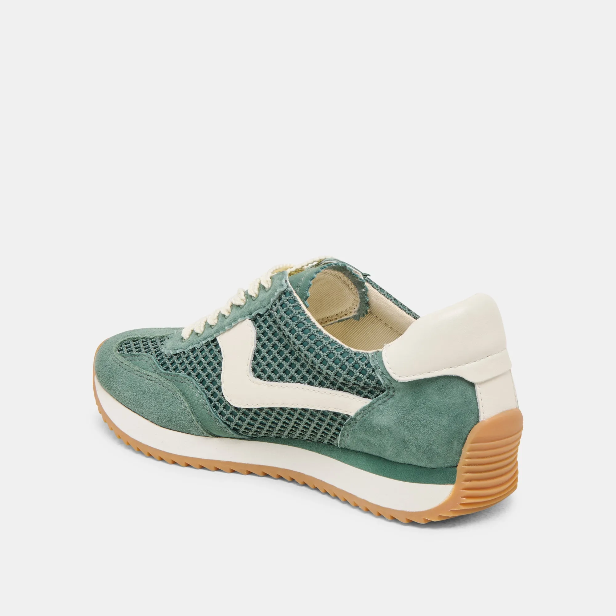 B.NTCD MESH SNEAKERS DK GRÜN GEWEBTES MESH