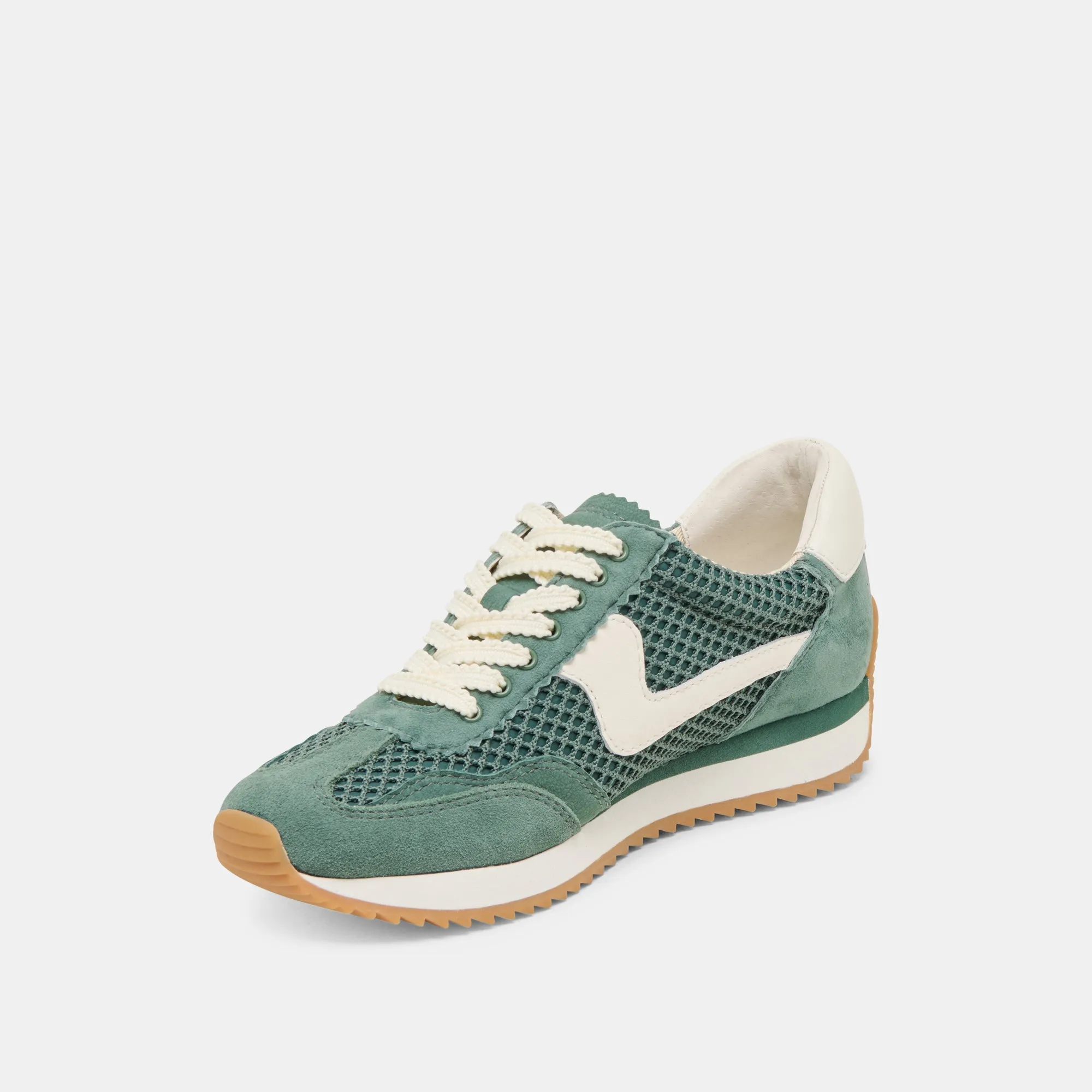 B.NTCD MESH SNEAKERS DK GRÜN GEWEBTES MESH