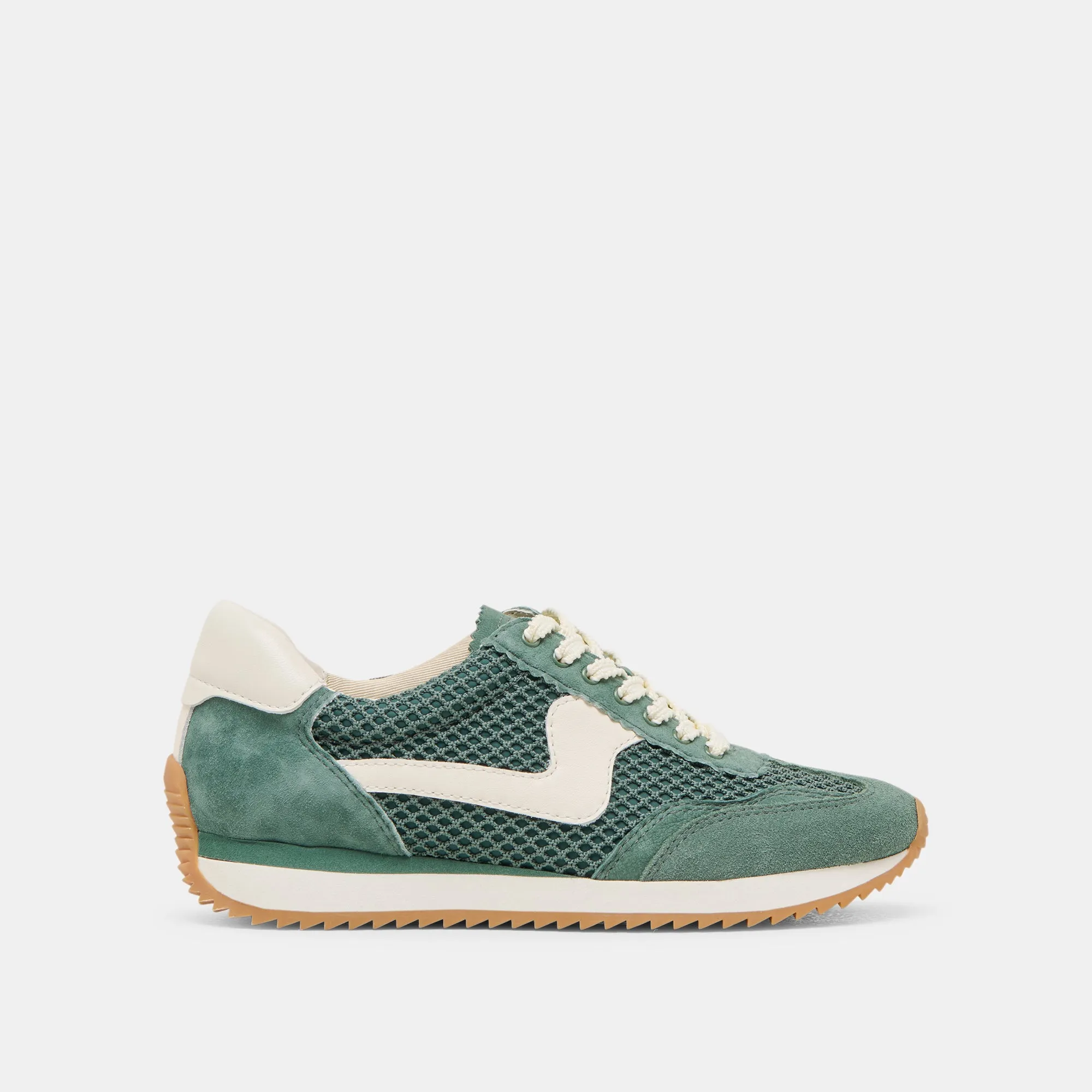 B.NTCD MESH SNEAKERS DK GRÜN GEWEBTES MESH