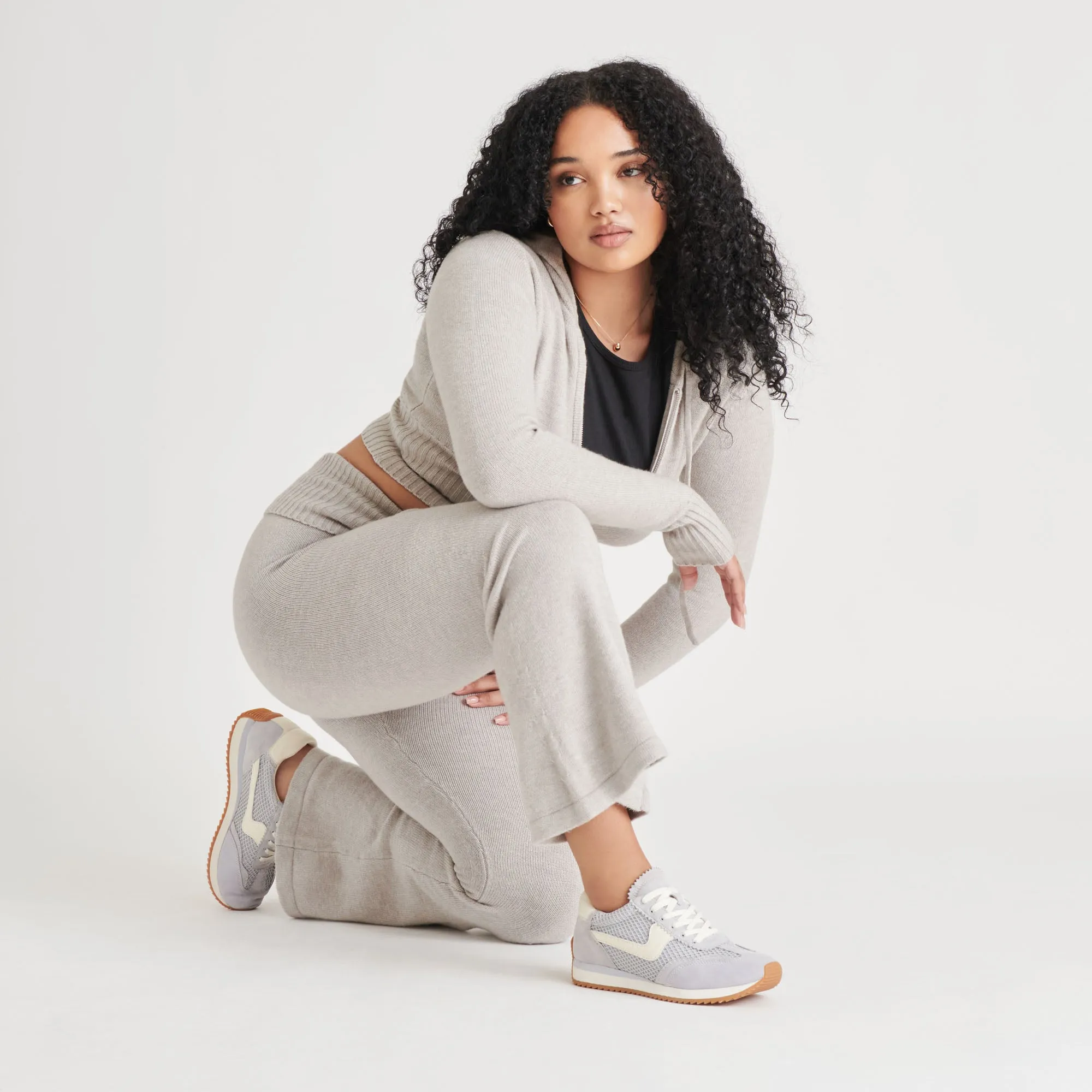 B.NTCD MESH SNEAKER STAUBBLAU GEWEBTES MESH