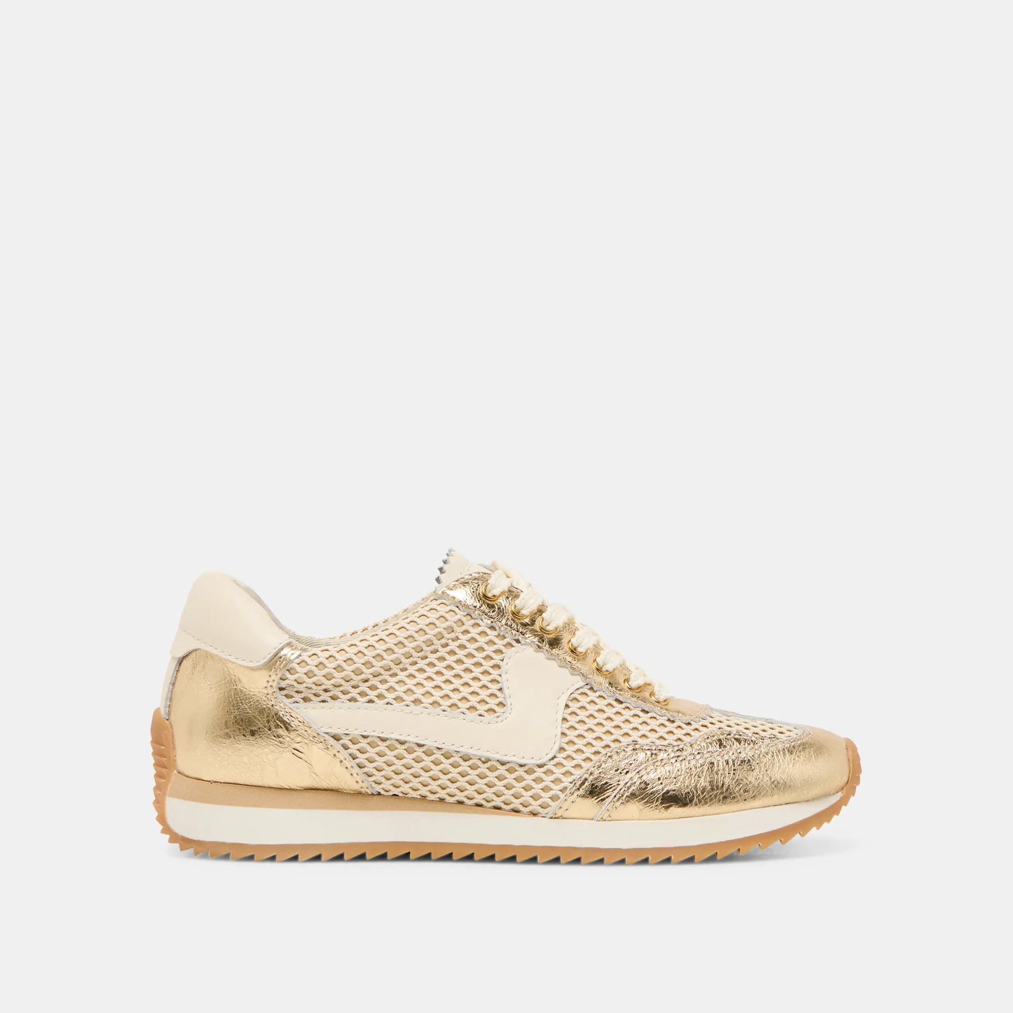 B.NTCD MESH SNEAKER GOLD GEWEBTES MESH