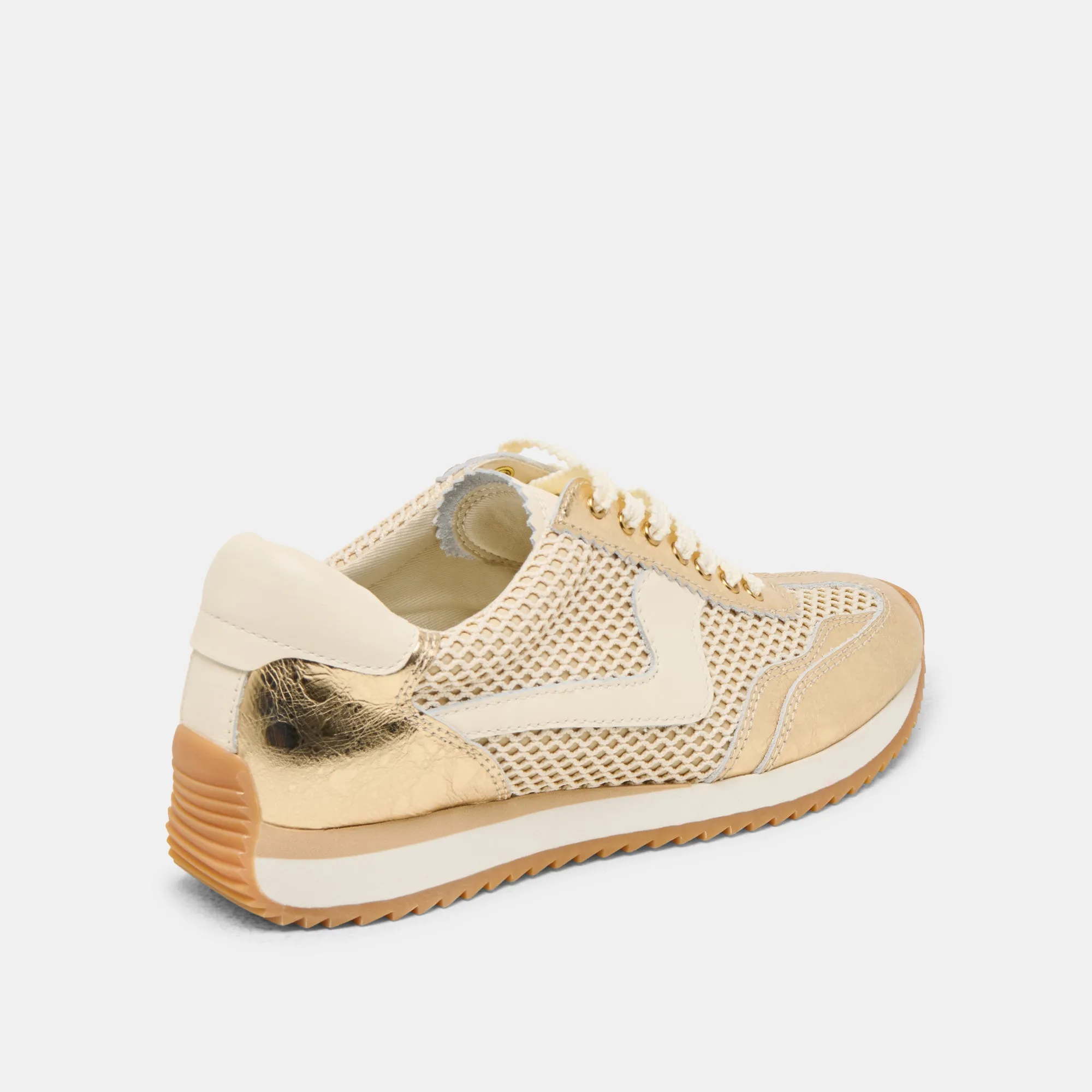 B.NTCD MESH SNEAKER GOLD GEWEBTES MESH