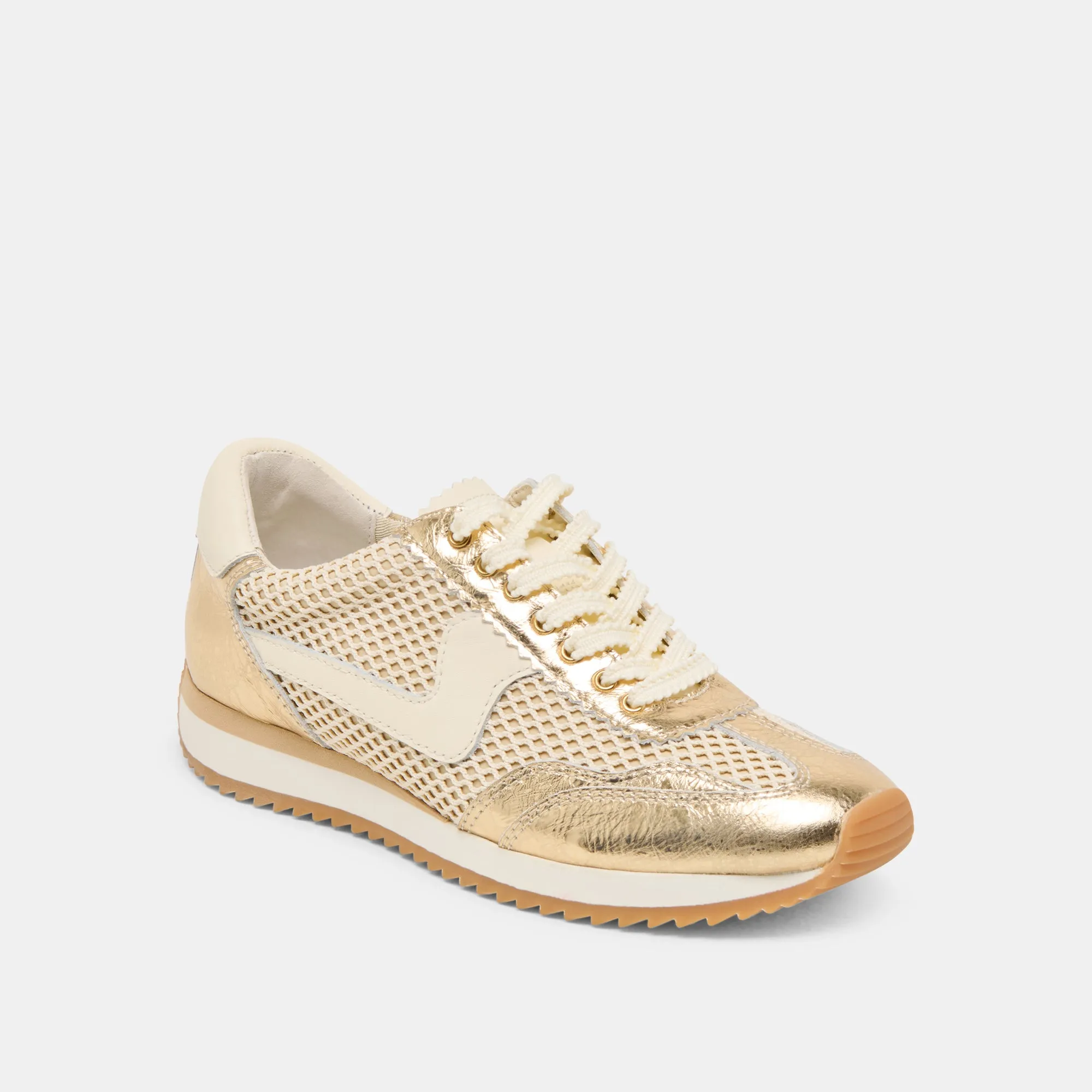 B.NTCD MESH SNEAKER GOLD GEWEBTES MESH