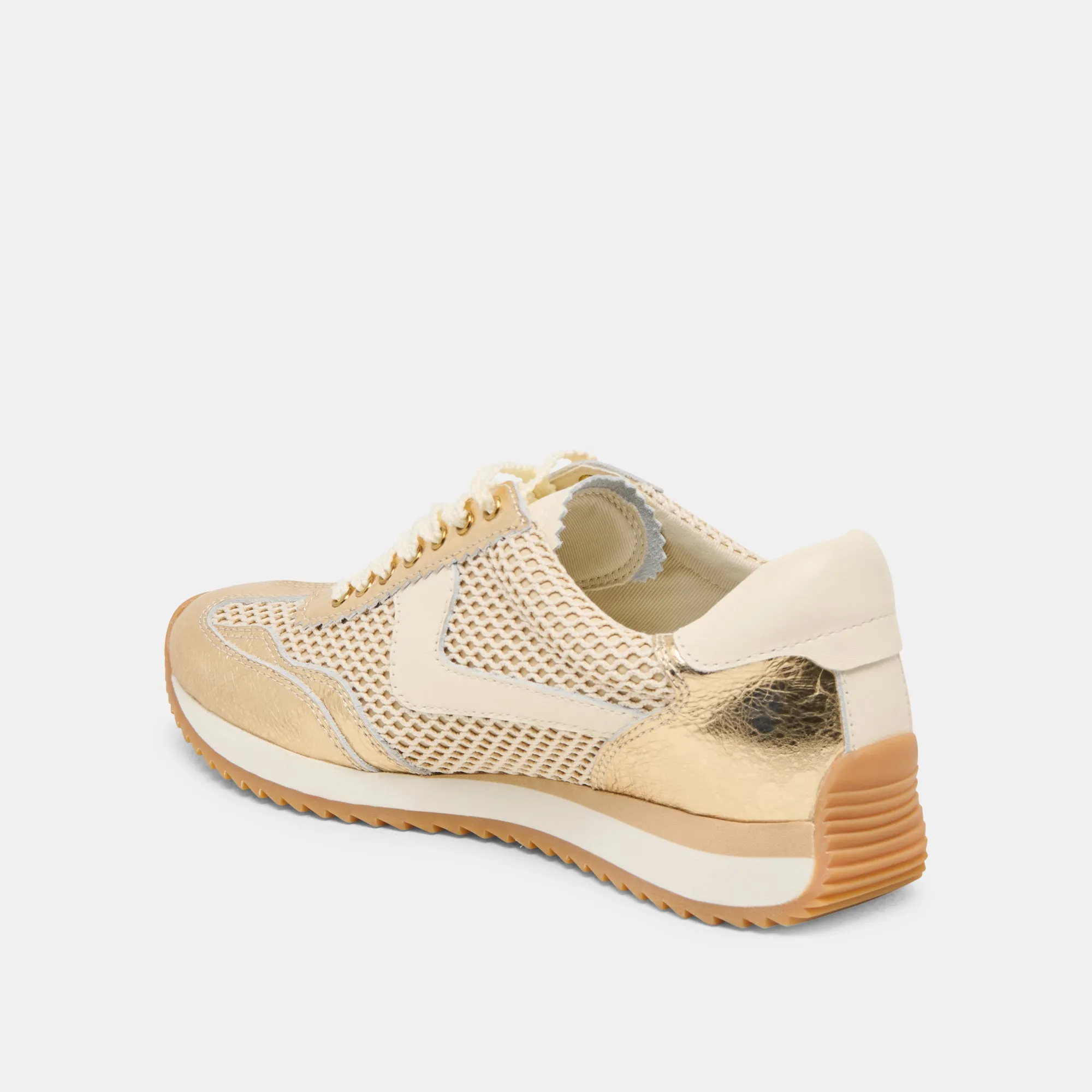 B.NTCD MESH SNEAKER GOLD GEWEBTES MESH