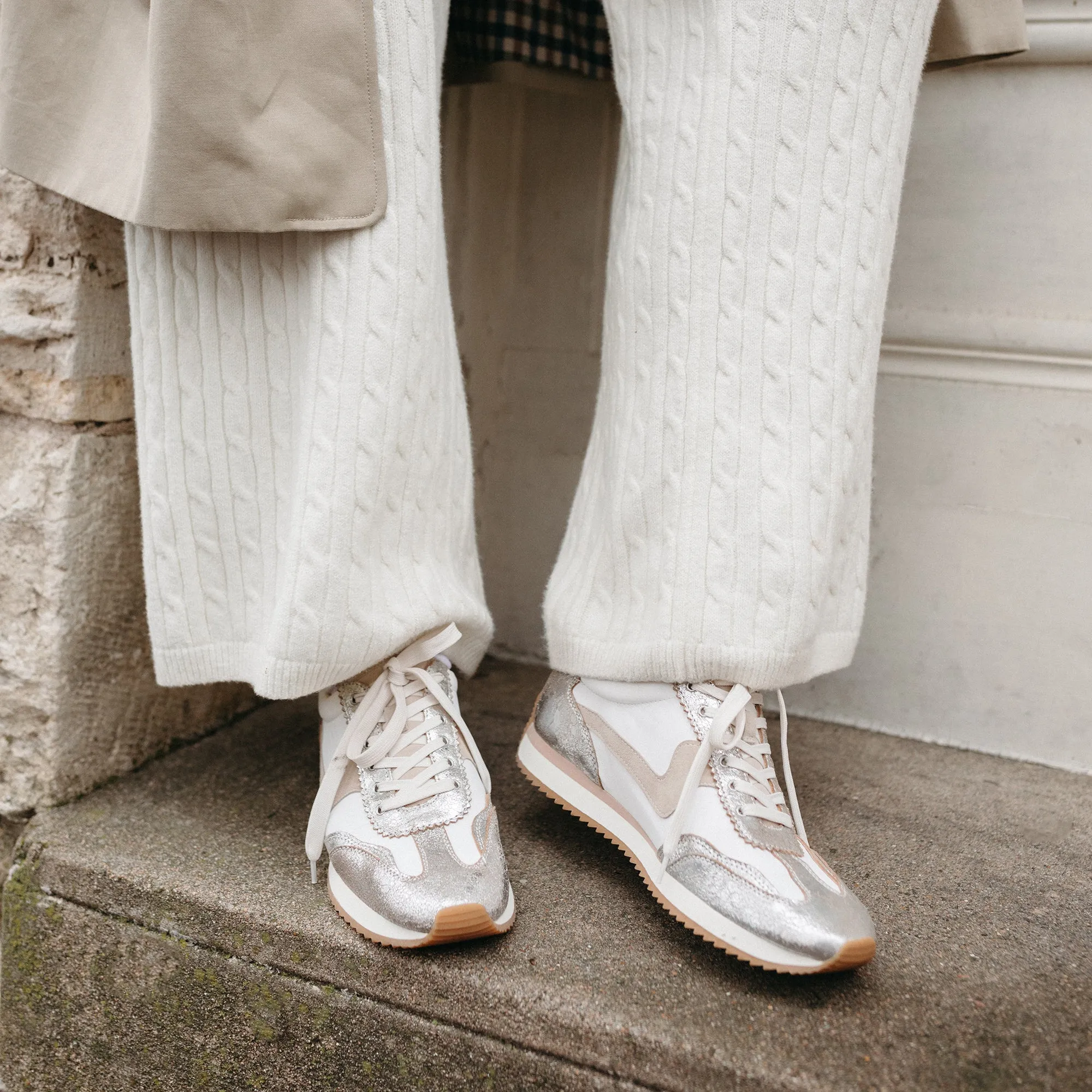 B.NTCD SNEAKERS SILBER MULTI NYLON