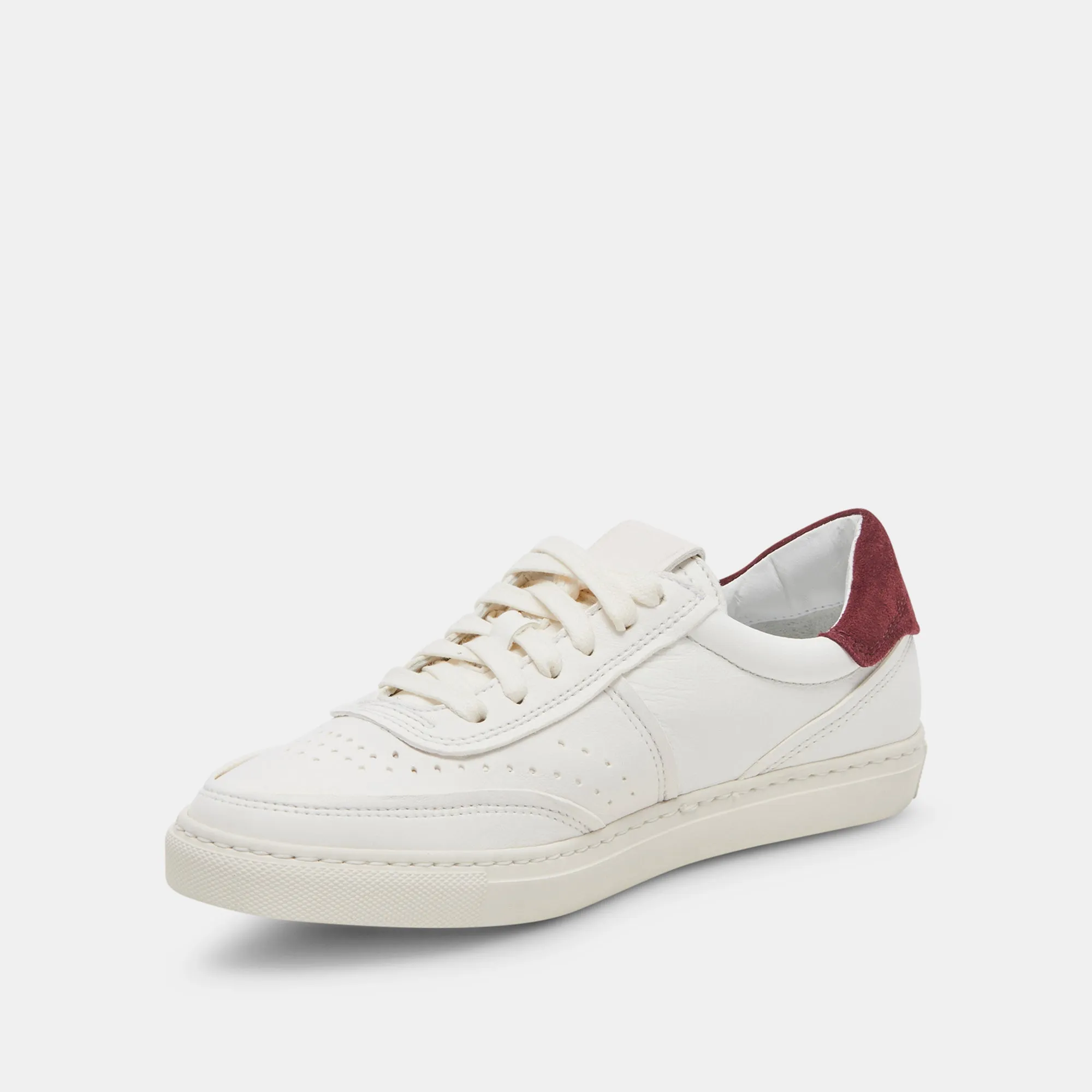 BODEN SNEAKERS WEIß MARON LEDER