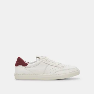 BODEN SNEAKERS WEIß MARON LEDER