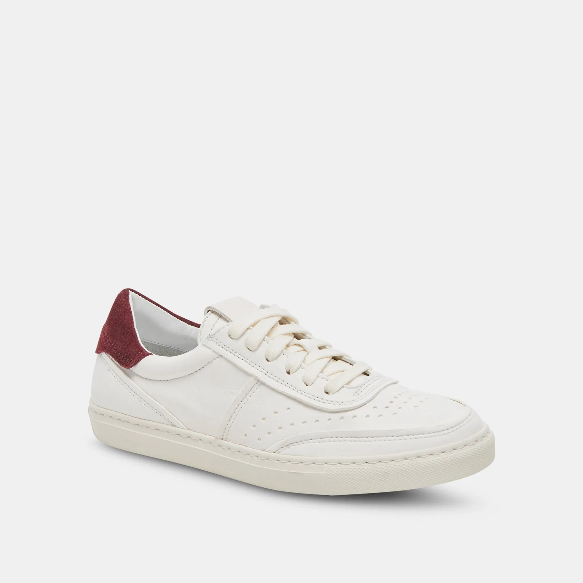 BODEN SNEAKERS WEIß MARON LEDER