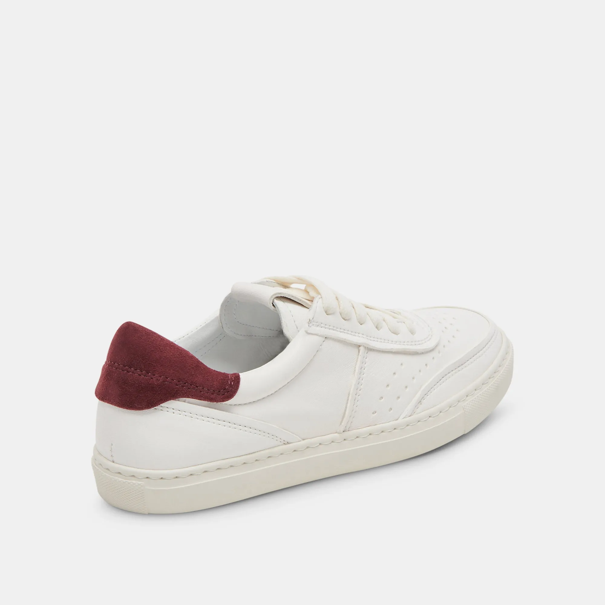 BODEN SNEAKERS WEIß MARON LEDER