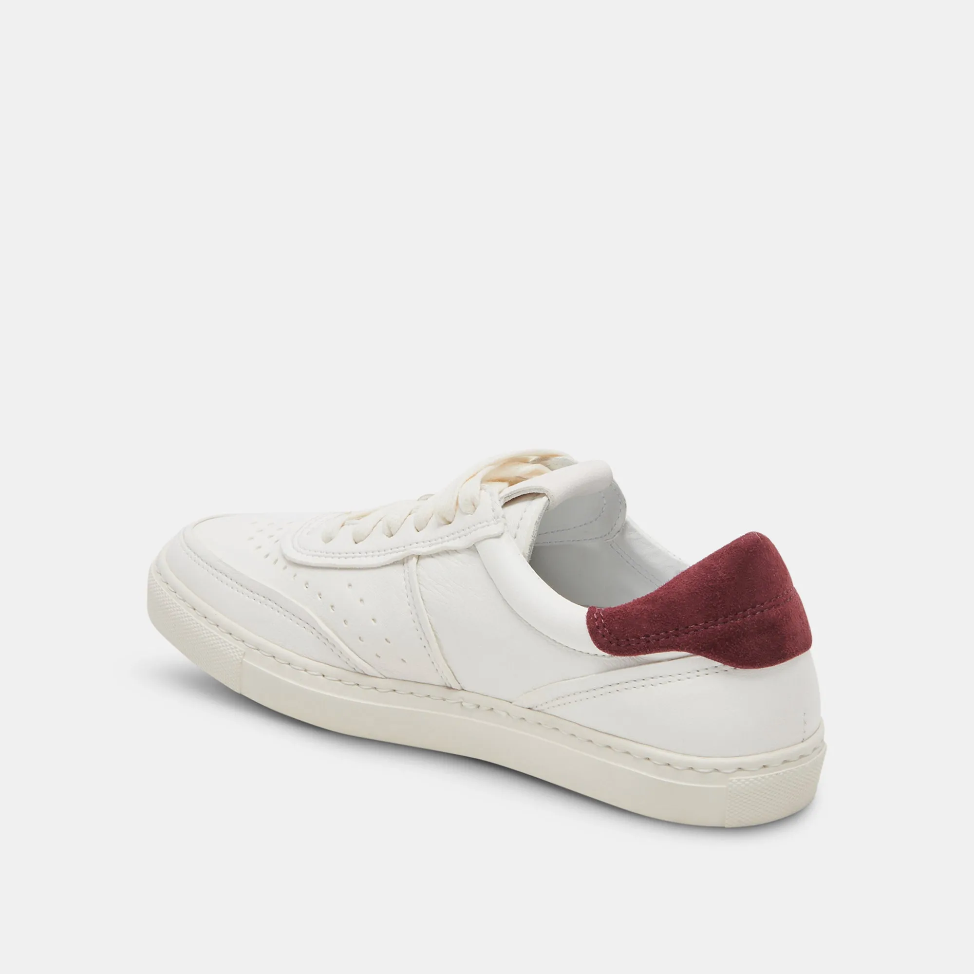 BODEN SNEAKERS WEIß MARON LEDER