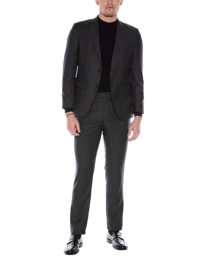 BOSS Hugo Boss 2-teiliger Slim Fit Wollanzug