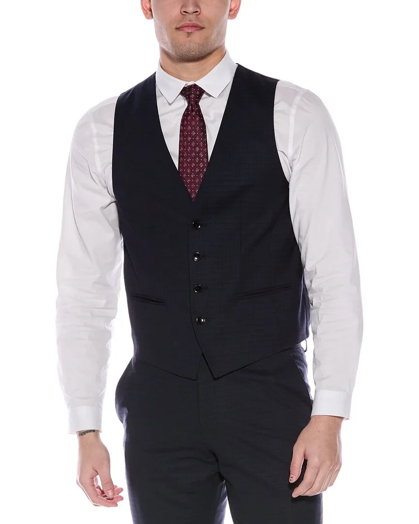 BOSS Hugo Boss 3-teiliger Slim Fit Anzug aus Wollmischgewebe
