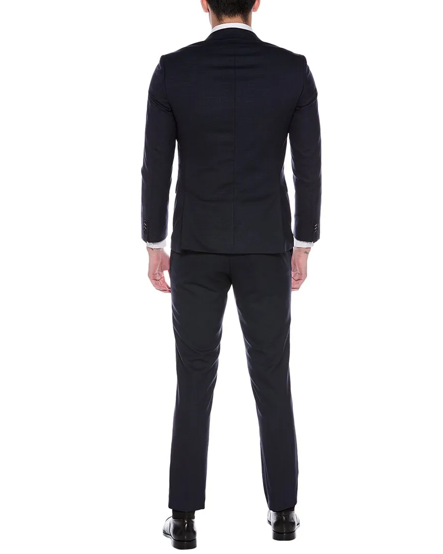 BOSS Hugo Boss 3-teiliger Slim Fit Anzug aus Wollmischgewebe
