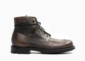 Messingstiefel Schwarz Gewachster Hirsch