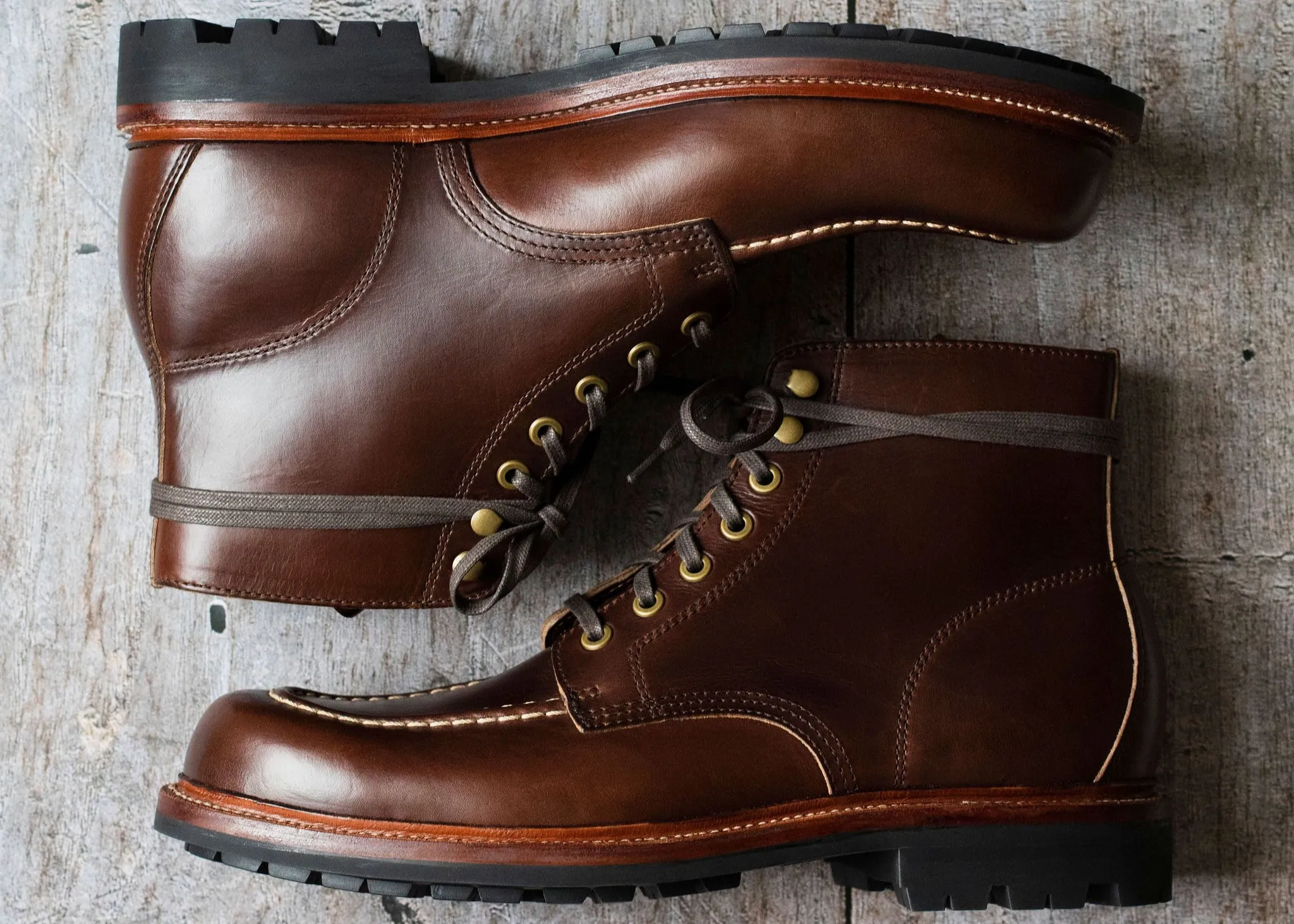 Brass Boot Crimson Chromexcel