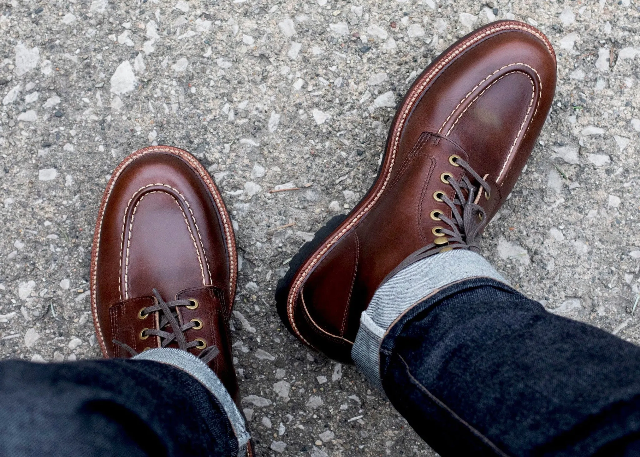 Brass Boot Crimson Chromexcel