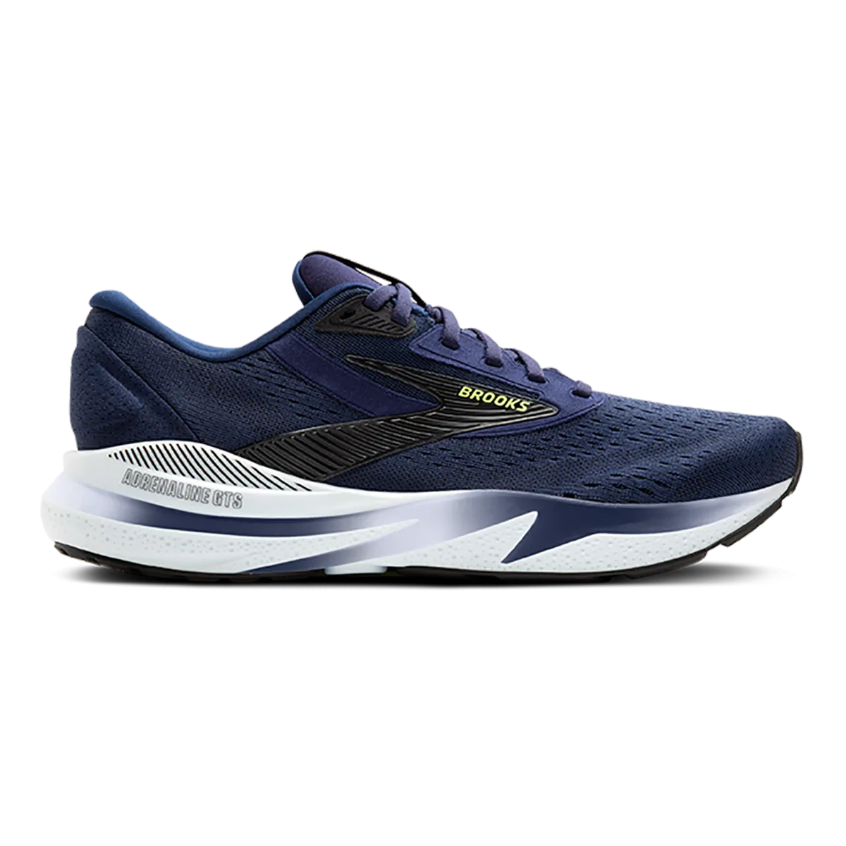 Brooks Adrenaline GTS 24 Peacoat - Schwarz - Knallgrün