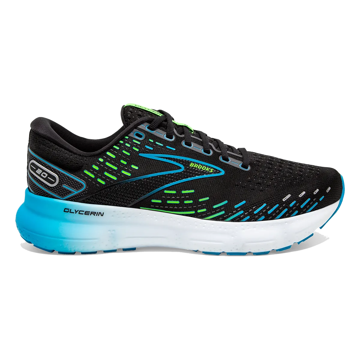Brooks Glycerin 20 - Schwarz - Hawaiianischer Ozean - Grün
