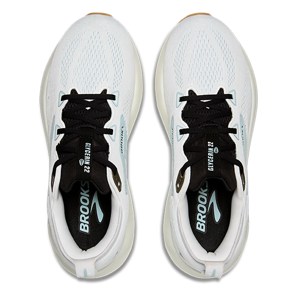 Brooks Glycerin 22 Strahlendes Weiß - Winterhimmel - Schwarz