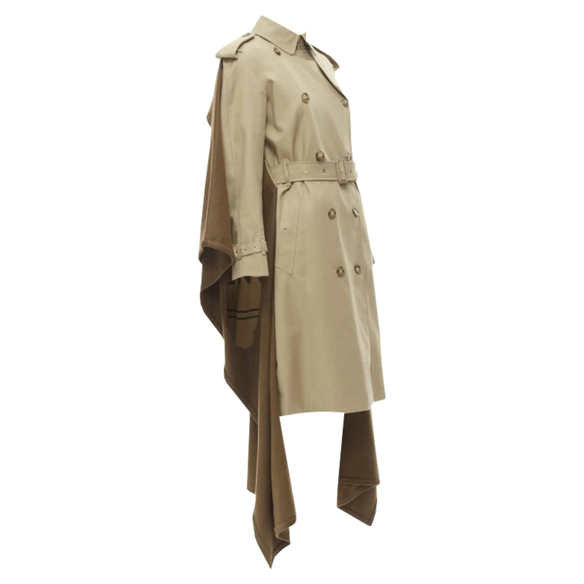 Burberry Tisci Kaschmir-Logo Decken-Trenchcoat