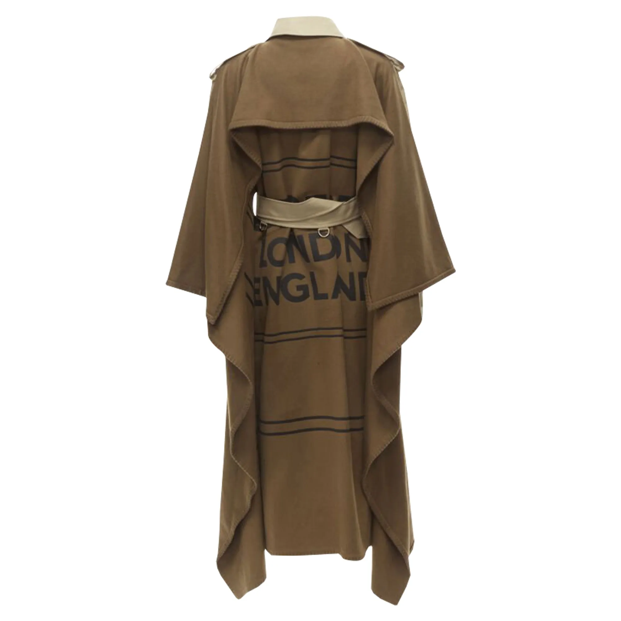 Burberry Tisci Kaschmir-Logo Decken-Trenchcoat