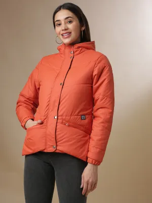 Campus Sutra Damen Solide Stilvolle Casual Bomberjacke
