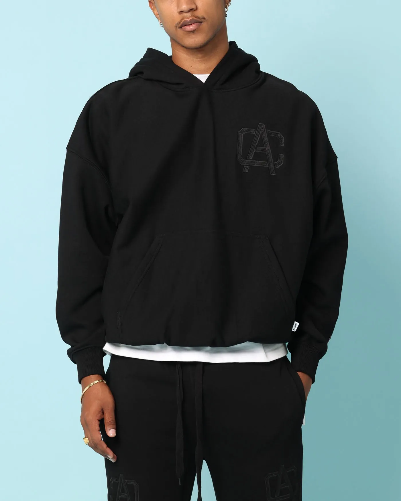 Carré Academy Übergroße Kapuzenpullover Schwarz