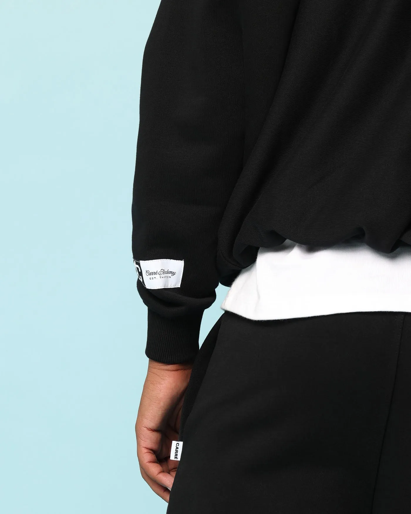 Carré Academy Übergroße Kapuzenpullover Schwarz