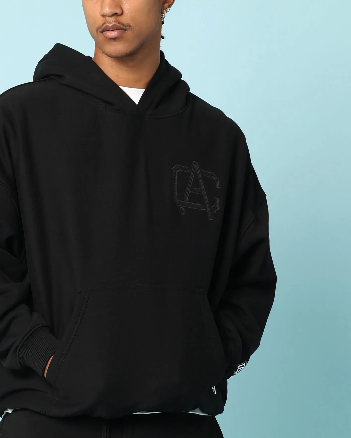 Carré Academy Übergroße Kapuzenpullover Schwarz