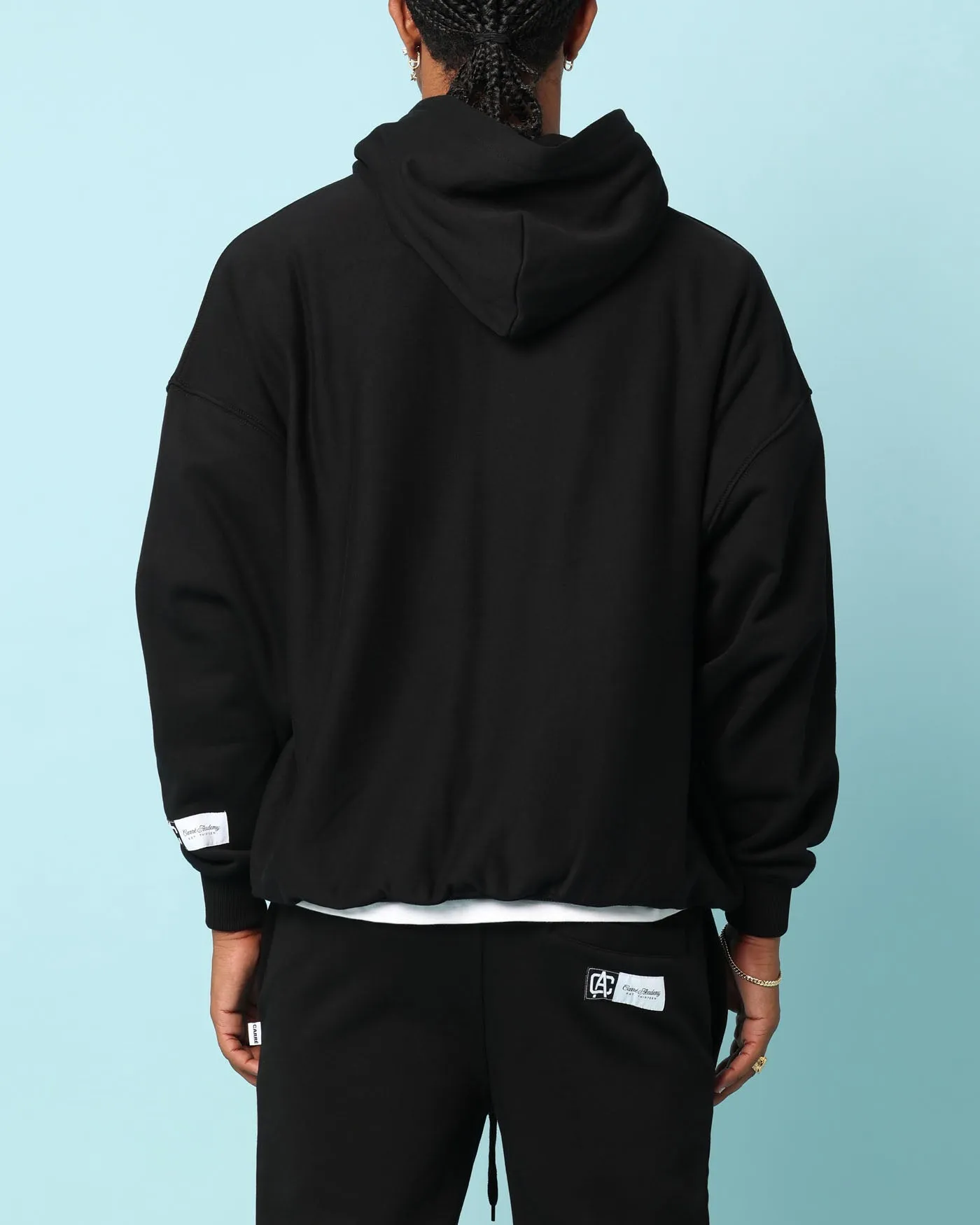Carré Academy Übergroße Kapuzenpullover Schwarz