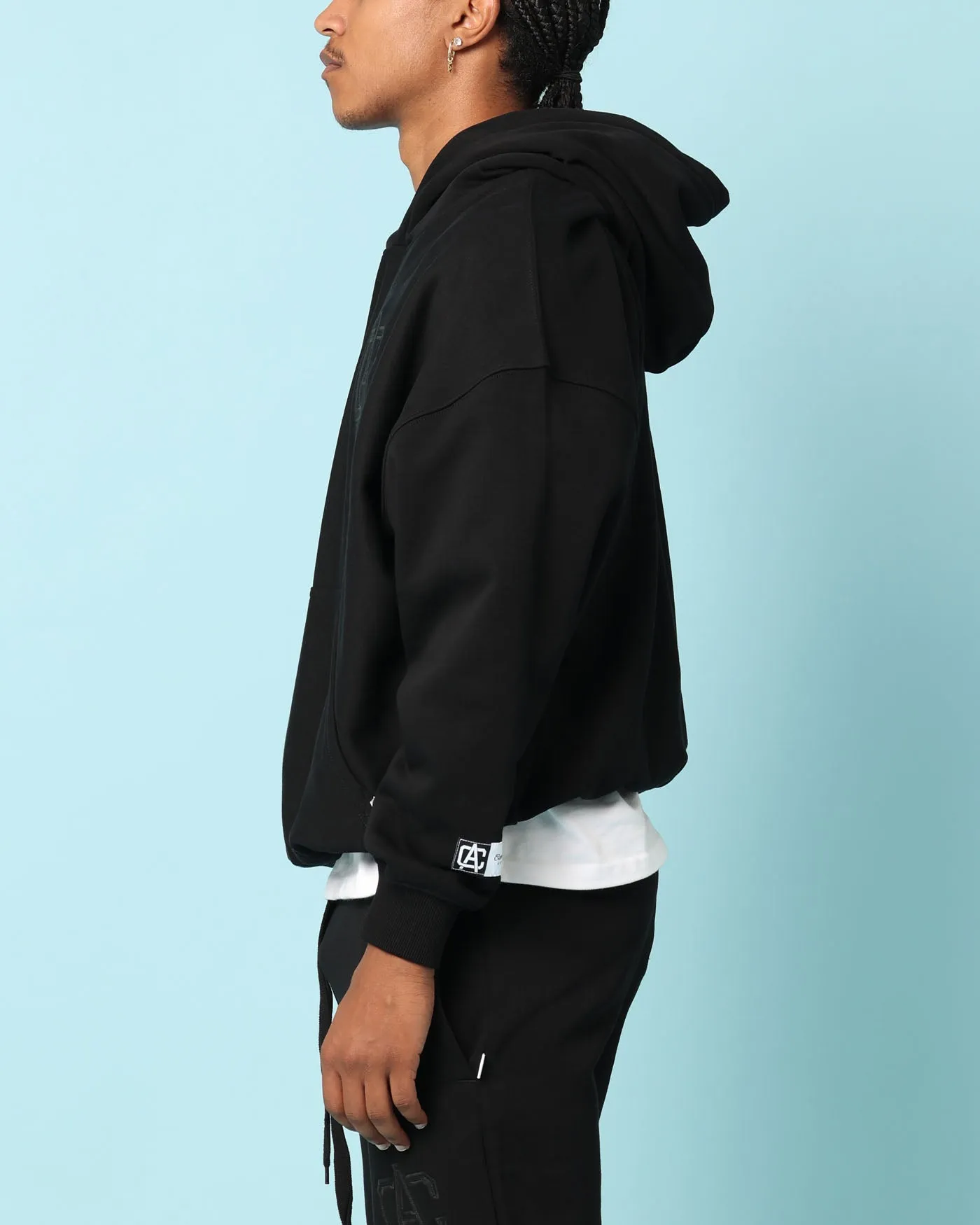Carré Academy Übergroße Kapuzenpullover Schwarz
