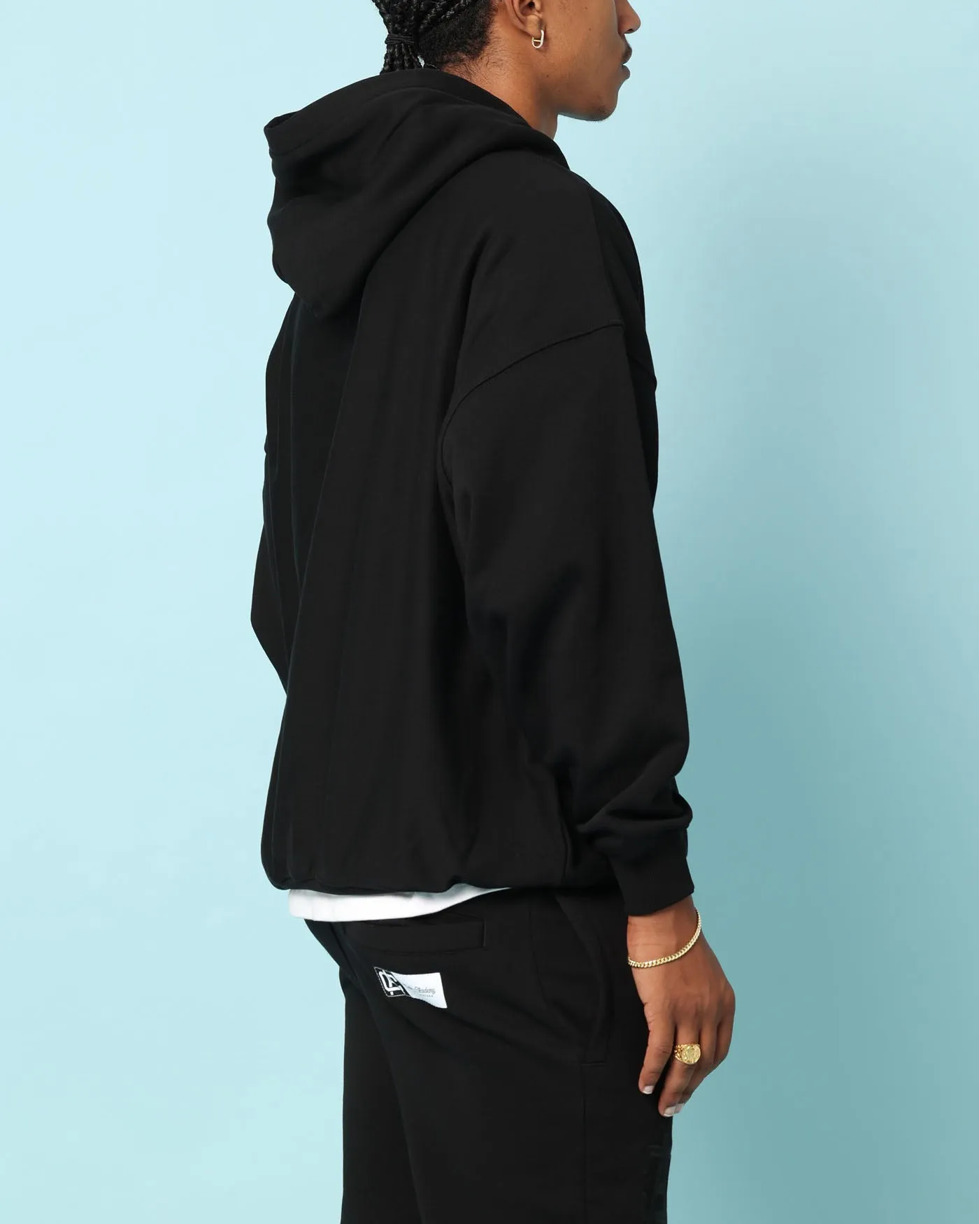 Carré Academy Übergroße Kapuzenpullover Schwarz