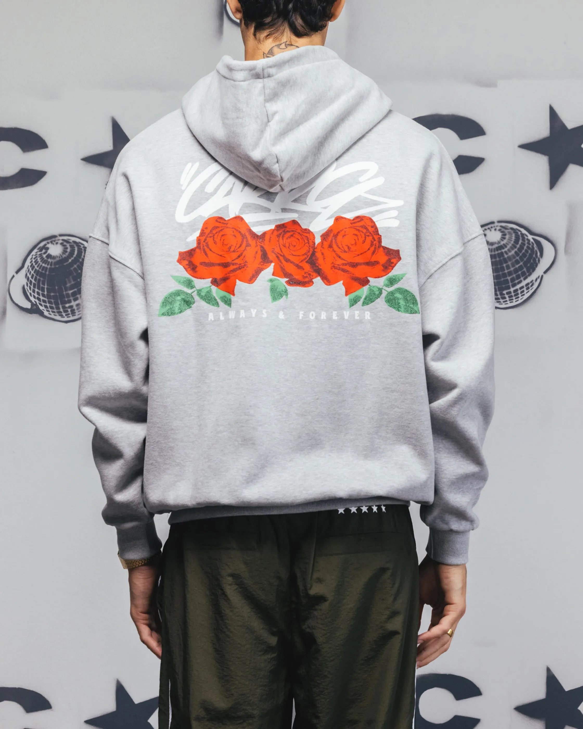Carre Always & Forever Zip Hoodie Grau Meliert