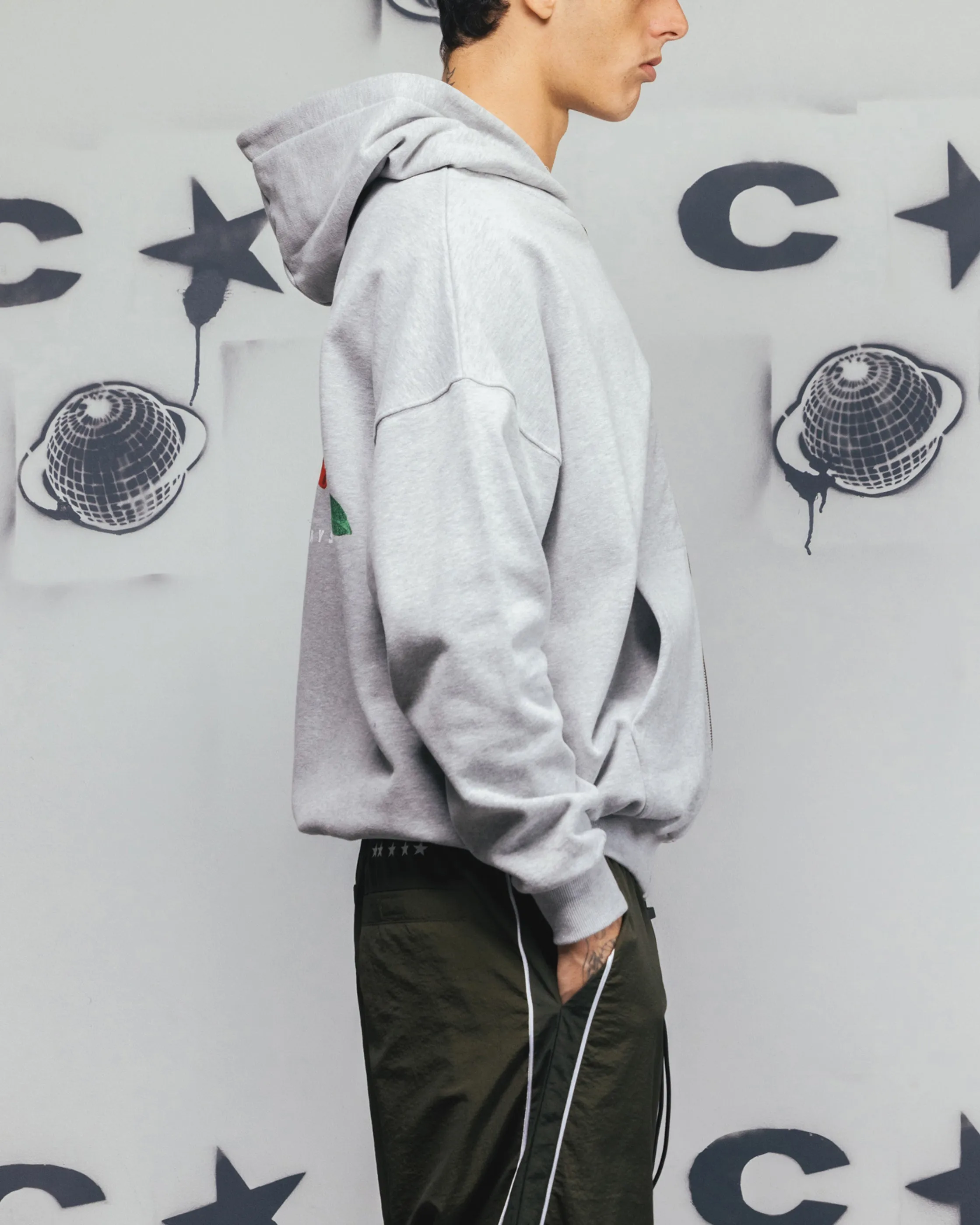 Carre Always & Forever Zip Hoodie Grau Meliert