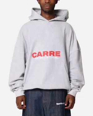 Carre Handgezeichneter Hoodie Hell Meliert