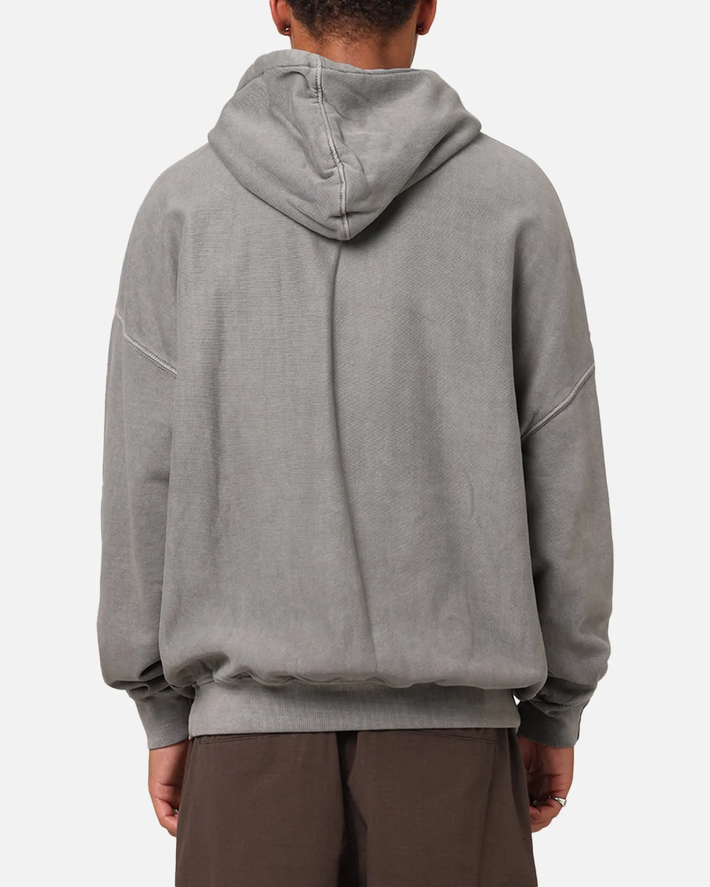Carre International Script Hoodie Gewaschen Charcoal