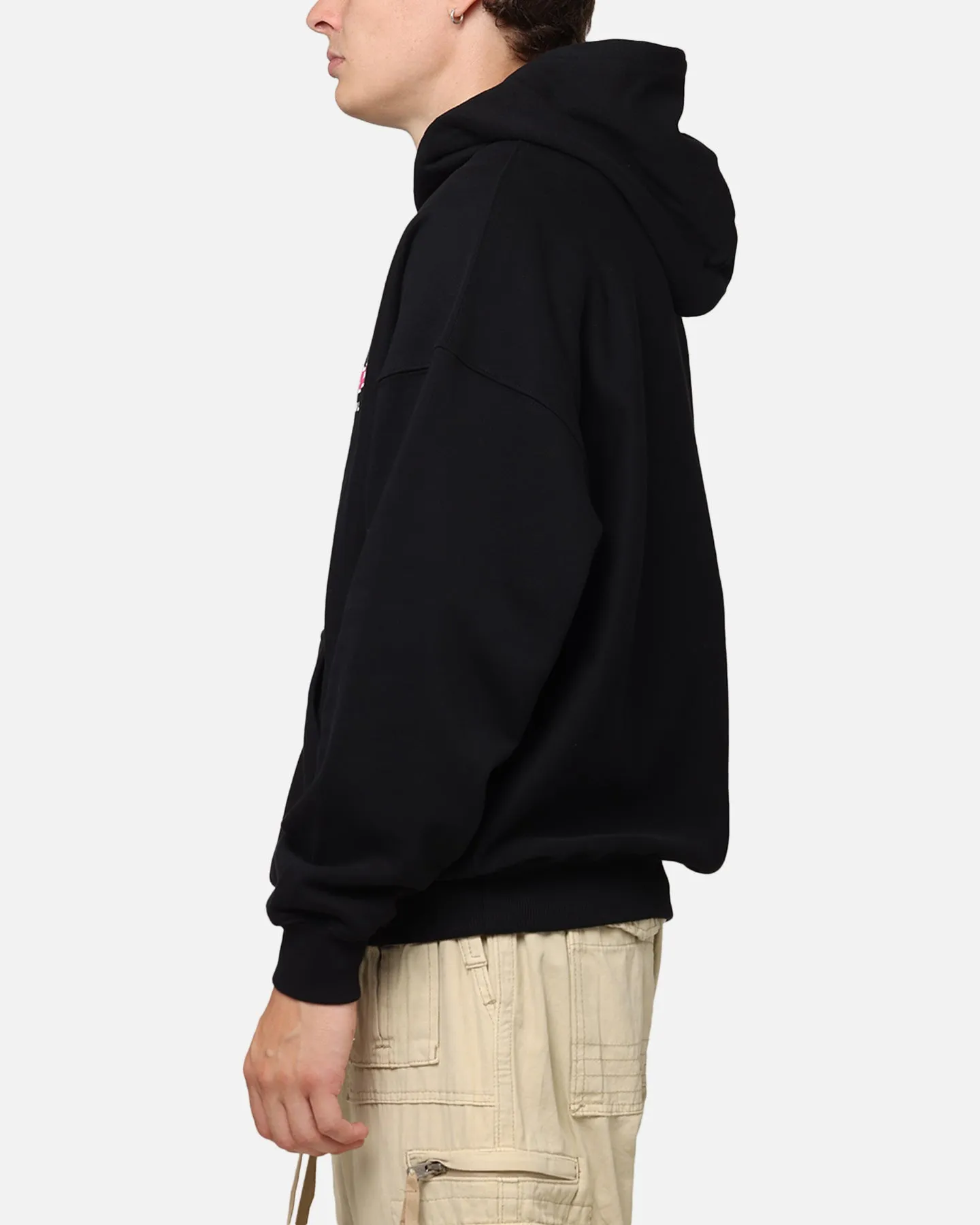 Carre Race Script Hoodie Schwarz