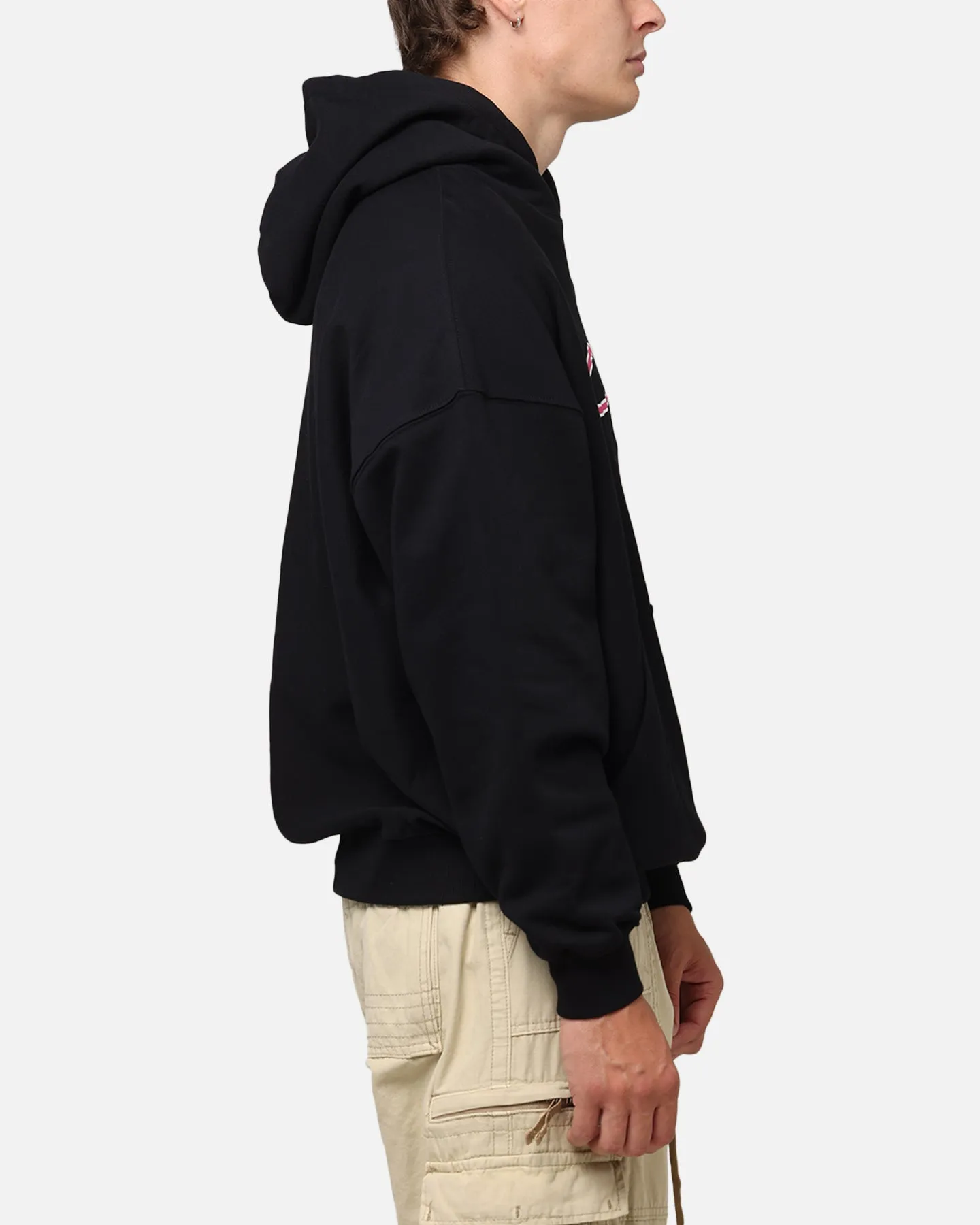 Carre Race Script Hoodie Schwarz